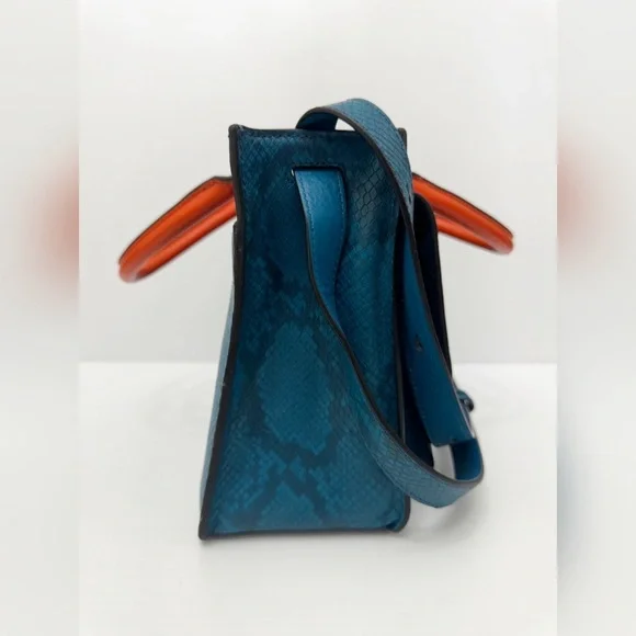 Fossil Blue and Green Satchel Bag - Picture 3 of 13